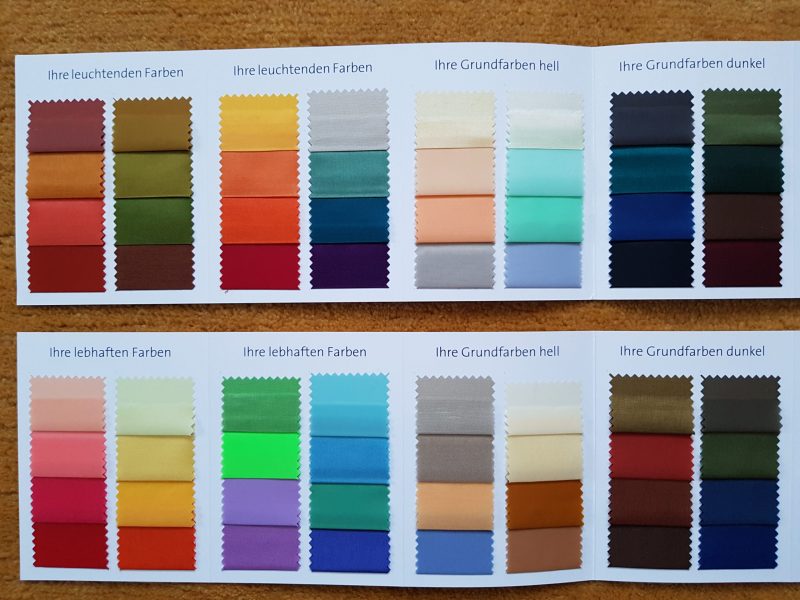 Wie Sie Ihre Garderobe geschickt kombinieren können mittels eines Farbkonzeptes.